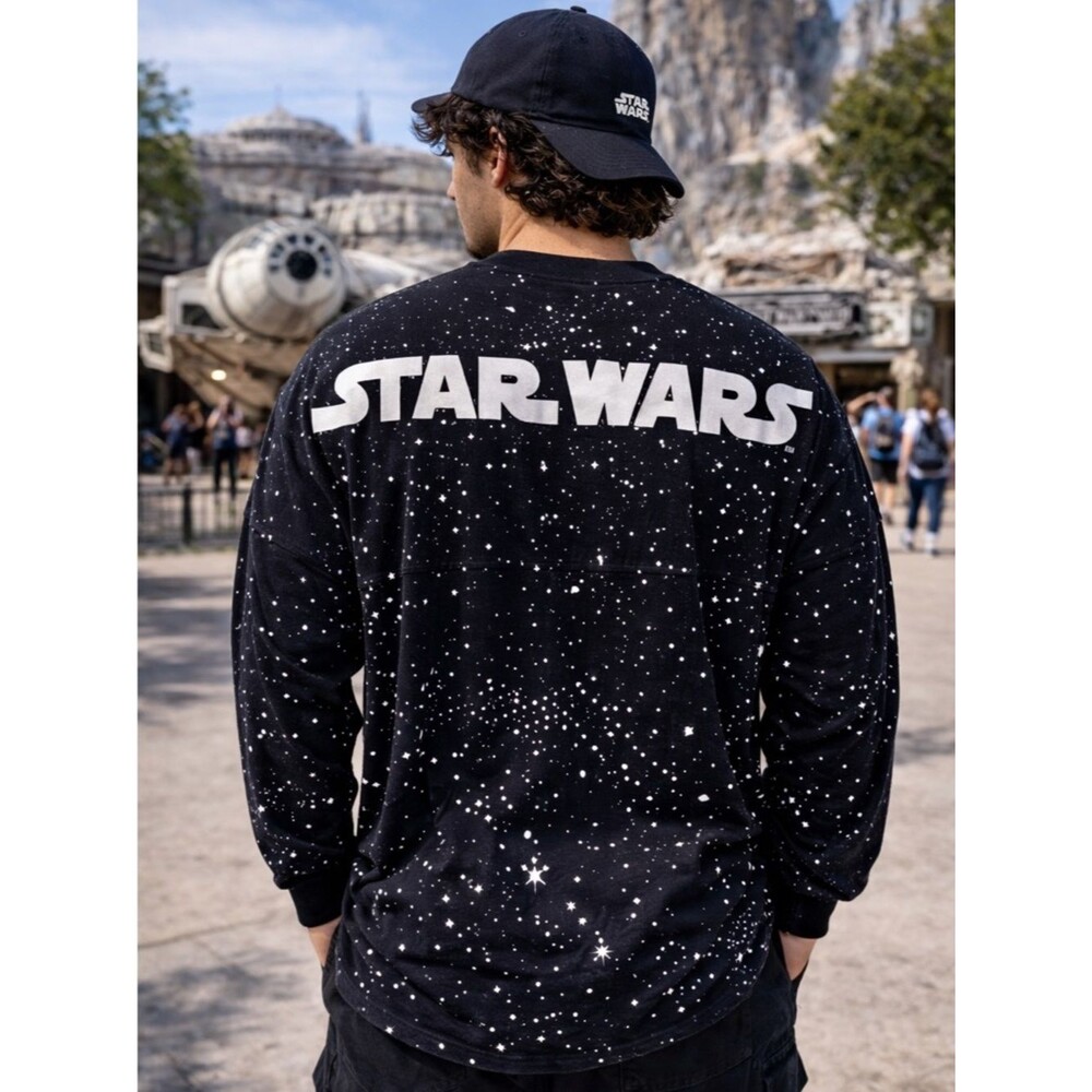 Disney Parks Star Wars‎ Mens M Black Spirit Jersey White 2020 Galaxy Collectible